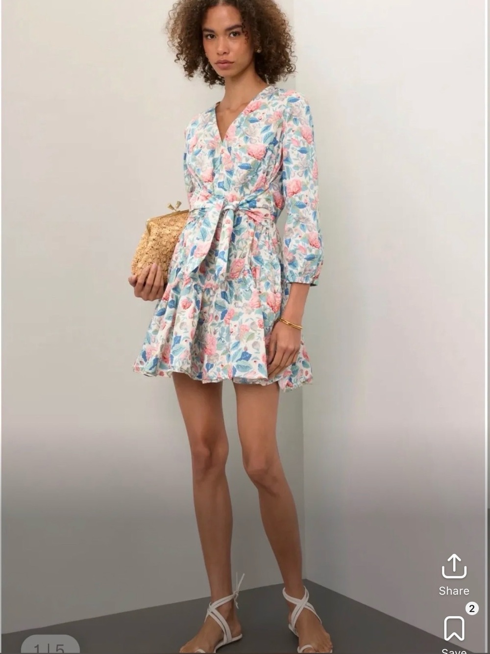 La Vie Rebecca Taylor Paint Garden Dress $295